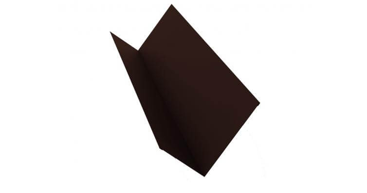 Планка примыкания 90х140 0,5 GreenCoat Pural BT, matt RR 887 шоколадно-коричневый (RAL 8017 шоколад) (2м)