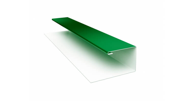 Планка П-образная Экобрус PE с пленкой RAL 6002 лиственно-зеленый