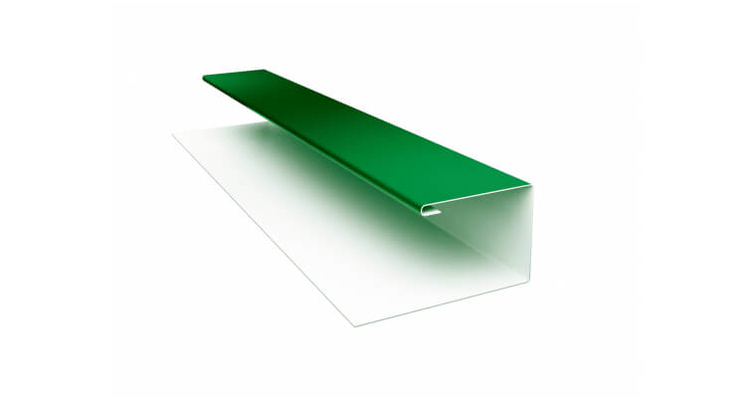 Планка П-образная Экобрус PE с пленкой RAL 6002 лиственно-зеленый
