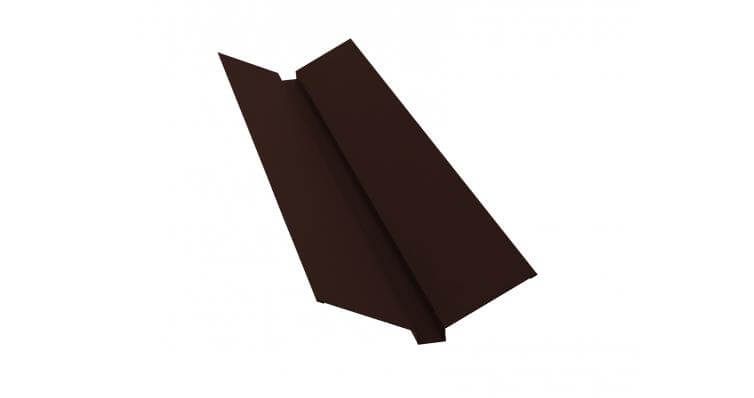 Планка ендовы верхней 115x30x115 0,5 Velur X RAL 8017 шоколад (2м)