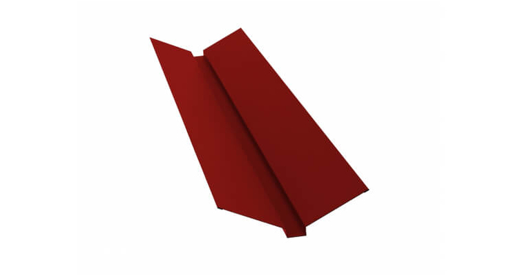Планка ендовы верхней 115x30x115 0,45 PE с пленкой RAL 3011 коричнево-красный (2м)