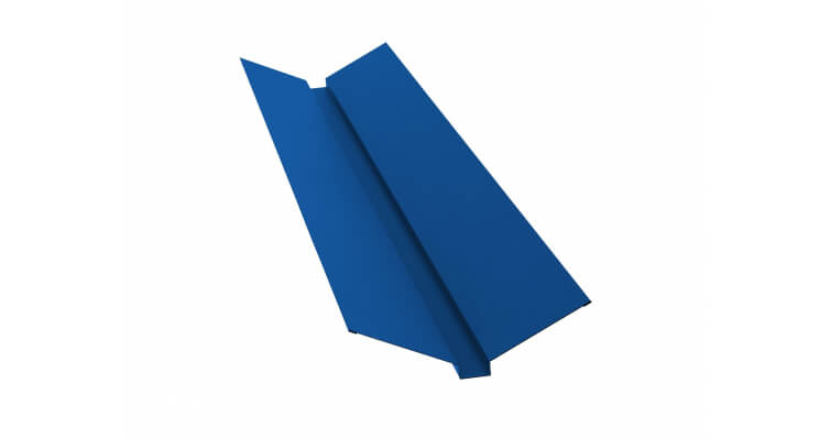Планка ендовы верхней 115x30x115 0,45 PE RAL 5005 сигнальный синий (2м)
