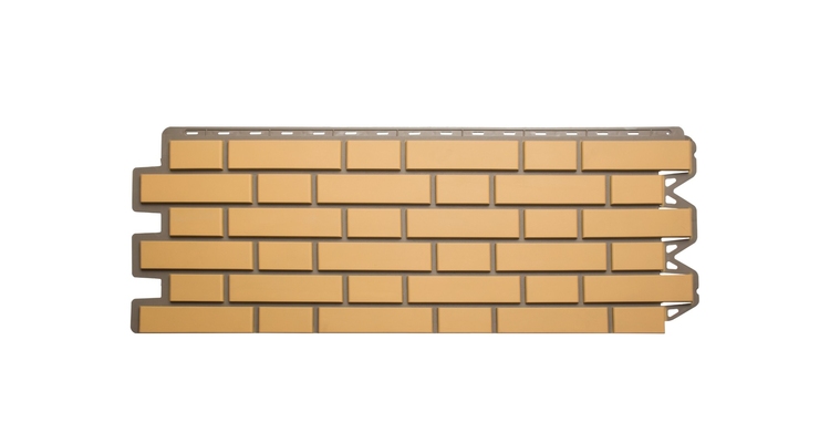 Панель Кирпич клинкерный (желтый) 1,22х0,44м