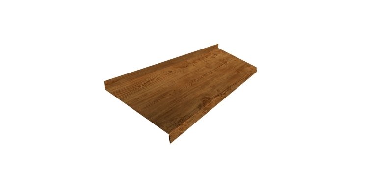 Отлив простой 200 0,45 Print Elite Golden Wood TwinColor (2м)