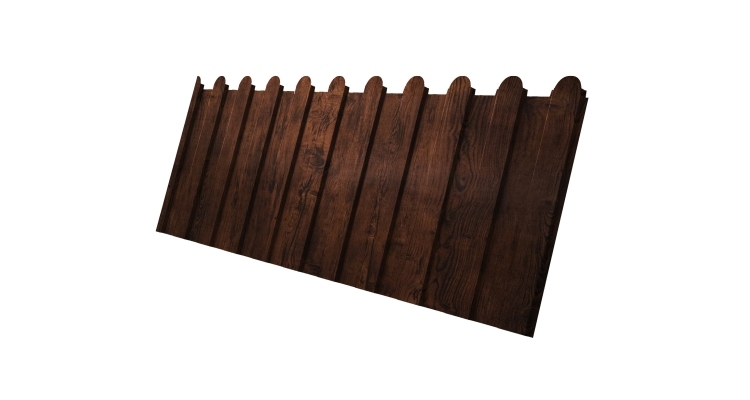 Профнастил С8А фигурный 0,45 Print Elite Cherry Wood TwinColor