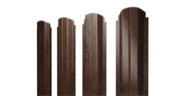 Штакетник П-образный А фигурный 0,45 Print Elite Antique Wood TwinColor