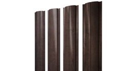 Штакетник Полукруглый Slim с прямым резом 0,45 Print Premium Antique Wood TwinColor