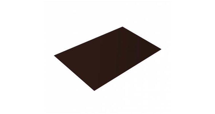 Плоский лист 0,5 PurLite Мatt с пленкой RAL 8017 шоколад