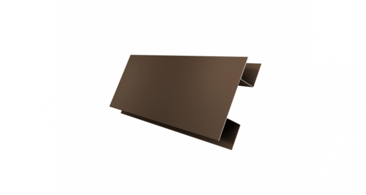 Планка H-образная/стыковочная сложная 75мм Quarzit Pro Matt RR 32 темно-коричневый