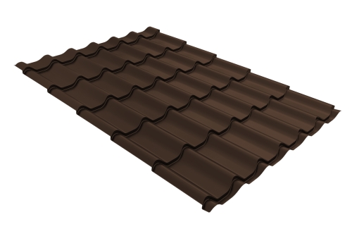 Профиль волновой классик 0,45 Drap TwinColor RAL 8017 шоколад
