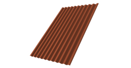 Профнастил С21R 0,5 Velur X RAL 8004 терракота