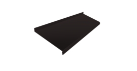 Отлив простой 250 0,45 Drap TR RAL 9005 черный (2м)