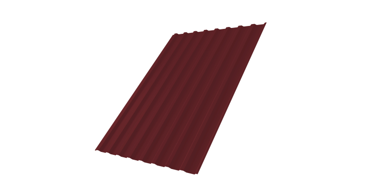 Профнастил С20B 0,5 Satin Matt TX RAL 3005 красное вино