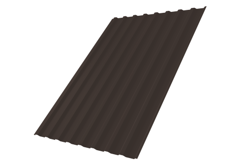 Профнастил С20B Grand Line 0,5 Drap TX RR 32 темно-коричневый