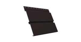 Софит металлический Квадро Брус с перфорацией 0,45 Drap с пленкой RAL 9005 черный