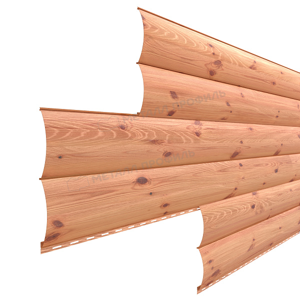 Сайдинг Металл Профиль Woodstock-Н-28х330 (ECOSTEEL_T-12-Золотой Орех-0.45)