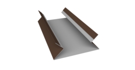 Планка угла внутреннего составная верхняя 0,45 Drap TX RAL 8017 шоколад (3м)