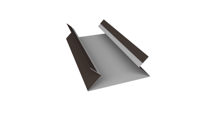 Планка угла внутреннего составная верхняя 0,45 Drap TR RR 32 темно-коричневый (2м)