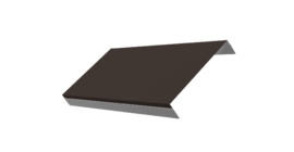 Ламель обратная 150 забора жалюзи Texas 0.5 Drap TX RR 32 темно-коричневый