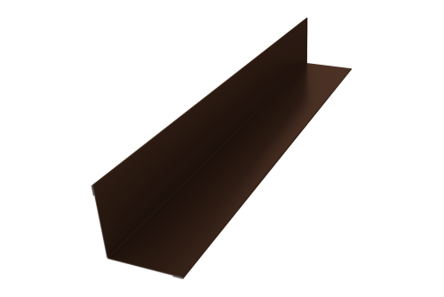 Угол внутренний 30х30 0,5 Satin с пленкой RAL 8017 шоколад (2м)
