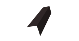 Угол внешний 50х50 0,45 Drap TX RAL 9005 черный (2м)