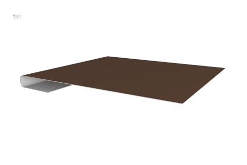 Планка завершающая 0,45 Drap TX RAL 8017 шоколад (2м)