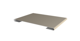 Планка стыковочная 0,5 Satin с пленкой RAL 1015 светлая слоновая кость (3м)