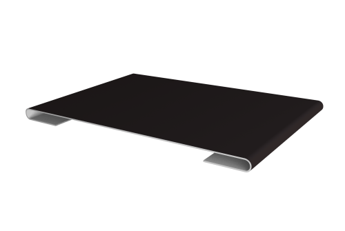 Планка стыковочная 0,5 Drap TX RAL 9005 черный (2м)