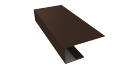 J-Профиль 18мм 0,5 Drap TX RAL 8017 шоколад (2м)