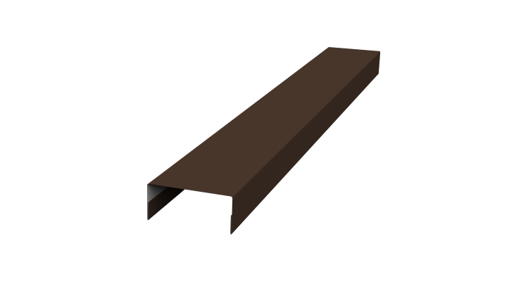 Крышка 30х15 жалюзи Texas 0,45 Drap ST RAL 8017 шоколад (3м)