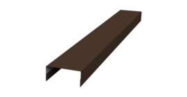 Крышка 30х15 жалюзи Texas 0,45 Drap TwinColor RAL 8017 шоколад (2м)