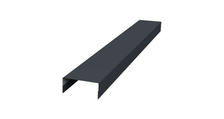 Крышка 30х15 жалюзи Texas 0,5 PurPro Matt 275 RAL 7024 мокрый асфальт (3м)