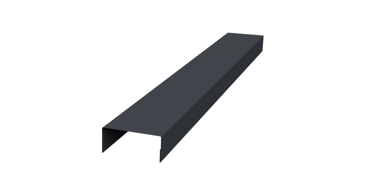 Крышка 30х20 жалюзи Texas 0,45 Drap TwinColor RAL 7024 мокрый асфальт (3м)