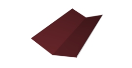 Планка ендовы нижней 300х300 0,45 Drap TR RAL 3005 красное вино (2м)