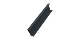 Декоративная накладка на столб универсальная 60х60 для забора жалюзи 0,5 Velur X RAL 7024 мокрый асфальт (3м)