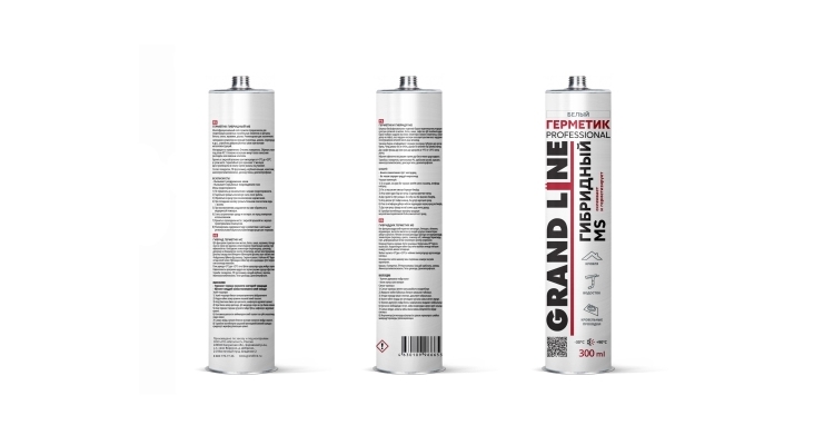 Герметик Grand Line Professional гибридный MS 300мл RAL 9003 сигнальный белый