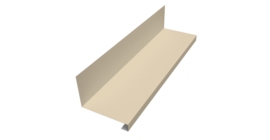 Планка примыкание нижнее к трубе для Кликфальц Pro 0,45 Drap TX RAL 1015 светлая слоновая кость (2м)