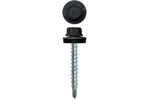 Саморез кровельный Daxmer 4,8х35 RAL 7024 (250) сверло №1