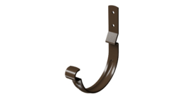 Карнизный крюк для желоба короткий (гнутый) Stal Standard, коричневый