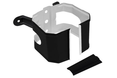 Кронштейн трубы на дерево прямоугольный Vortex Matt RAL 9005