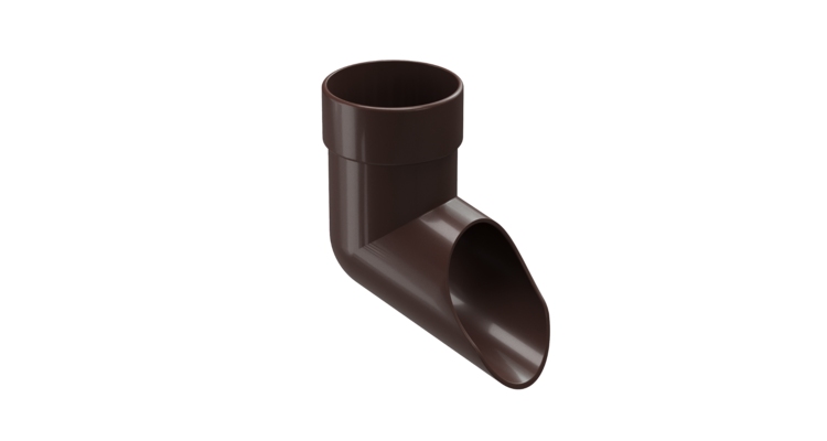 Наконечник для водосточной трубы LUX, шоколад